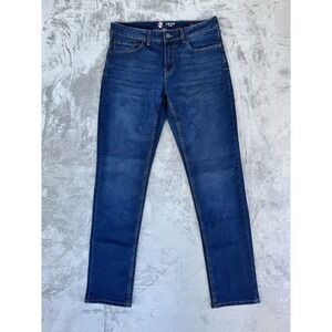 Izod Men's Saltwater Straight Fit Comfort Stretch Denim Jeans Dark Blue 32x34
